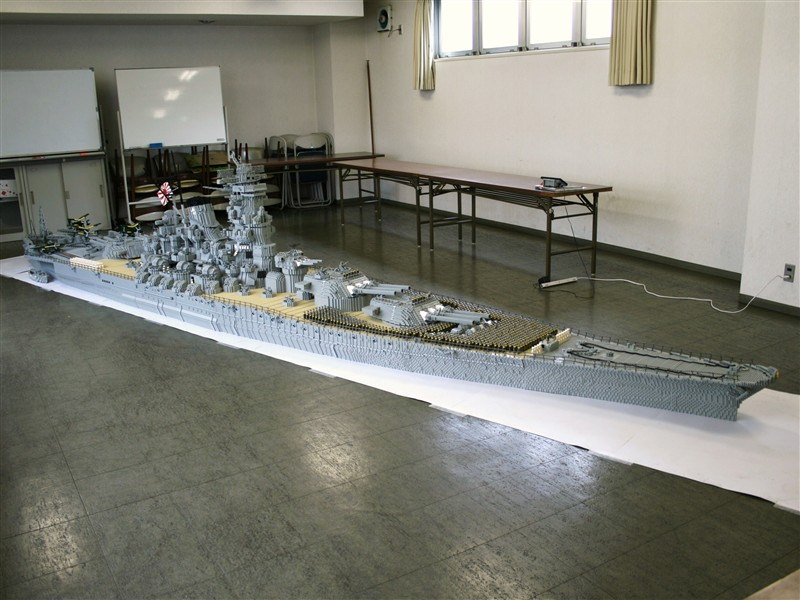 Illustration for article titled Lego Battleship Yamato Is Biggest Lego Ship Ever